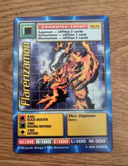 St-74 Flarerizamon Digimon Swedish Promo Card TCG Rare Bandai PL - Image 1