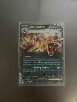 Pokemon TCG Charizard EX Double Rare Card 054/091 Paldean Fates - Image 1