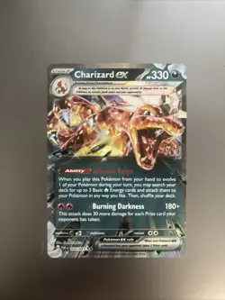Pokemon TCG Charizard EX Double Rare Card 054/091 Paldean Fates - Image 2
