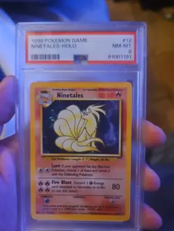1999 Pokemon Game Ninetales #12 Holo Card NM-MT 8 - Image 1