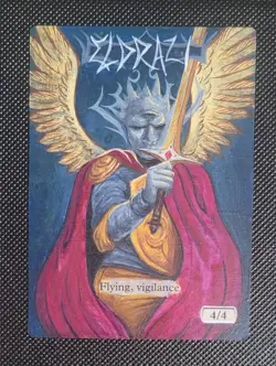 MTG Altered Art Hand Painted Card: Eldrazi Angel Token - Image 1