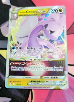 Hisuian Goodra VSTAR 136/196 Lost Origin Ultra Rare Holo Pokemon TCG Card NM - Image 2