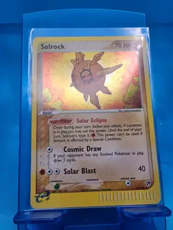 Solrock 13/100 NM Holo EX Sandstorm Rare Pokemon TCG Card - Image 1