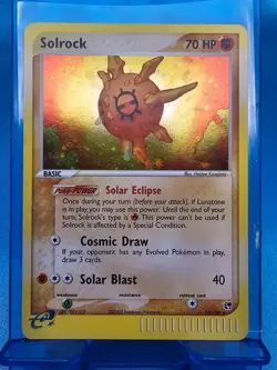 Solrock 13/100 NM Holo EX Sandstorm Rare Pokemon TCG Card - Image 3