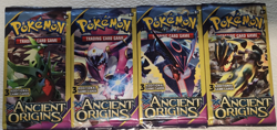 POKEMON XY ANCIENT ORIGINS 3 CARD BOOSTER PACK ART SET (4) NEW PACKS - Image 2