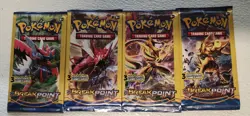 POKEMON XY BREAK POINT 3 CARD BOOSTER PACK ART SET (4) NEW PACKS - Image 2
