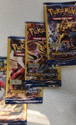 POKEMON XY BREAK POINT 3 CARD BOOSTER PACK ART SET (4) NEW PACKS - Image 3