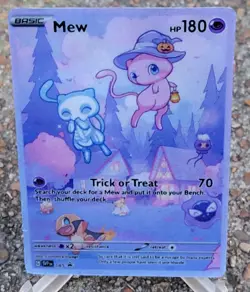 Pokemon Mew Anima Doujin ACG DIY Craft Full Art Custom Card Holo - Image 1