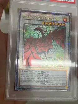 Yugioh! Black Rose Dragon Alt Art PSA 10 Quarter Century Rare Card RA04-EN057 - Image 3