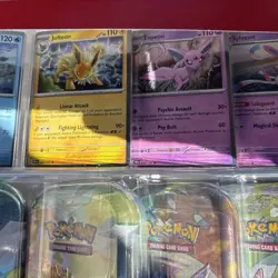 Pokemon Prismatic Evolutions 8 Mini Tins with Promo Cards Costco 2 Pack! - Image 5
