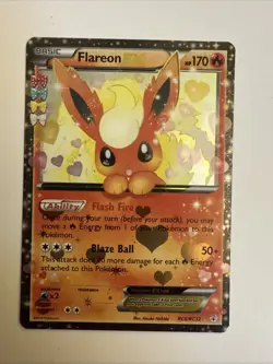 Pokemon TCG Flareon EX Ultra Rare Card Radiant Collection RC6/RC32 - Image 1