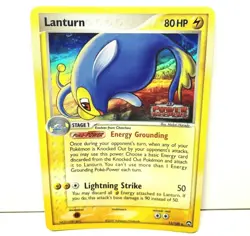 Lanturn 15/108 Reverse Holo EX Power Keepers Pokemon Card - Image 1