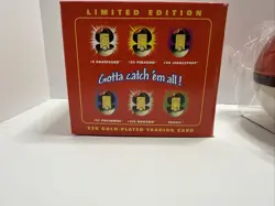 SEALED Vintage 1999 Burger King 23k Gold Plated Pokemon Card - Mewtwo - Image 5