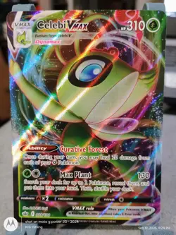 Celebi VMAX 008/198 Ultra Rare Chilling Reign Pokemon Card NM - Image 1
