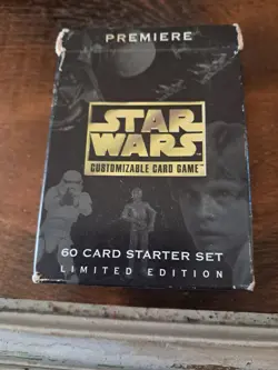 STAR WARS Premiere Customizable Card Game 60 Card Starter Set 1995 - Image 1