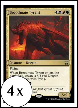 MTG - 4 x Broodmate Tyrant - Modern Horizons 3 Commander - Playset 4x x4 - Image 1