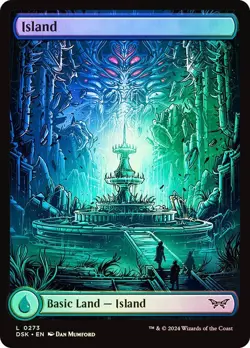 Island (0273) - Duskmourn: House of Horror - Basic Land Full Art (Foil) - Image 1