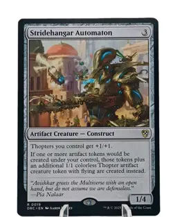 Stridehangar Automaton DRC 0019-Commander Aetherdrift-Rare Reg 2025 Magic MTG NM - Image 1