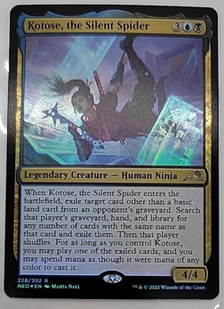 MTG FOIL Kotose, the Silent Spider - Kamigawa: Neon Dynasty - Image 1