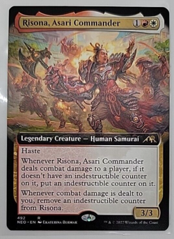 Risona, Asari Commander - Extended Art x1 - Kamigawa: Neon Dynasty - Image 1