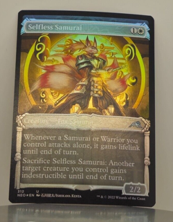 Foil - Selfless Samurai (Showcase) - Kamigawa: Neon Dynasty - NEO - 312 - MTG - Image 1