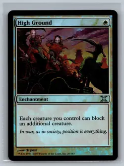 Magic The Gathering Tenth Edition High Ground #20/383 Foil MTG TCG CCG 10th - Image 1
