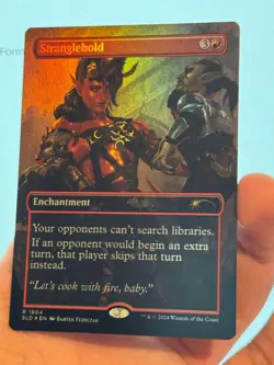 1X FOIL Stranglehold BORDERLESS MINT MTG Magic Secret Lair Karlach D&D BG3 CEDH - Image 2