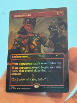 1X FOIL Stranglehold BORDERLESS MINT MTG Magic Secret Lair Karlach D&D BG3 CEDH - Image 3