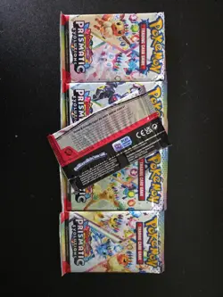 5 Pokemon Prismatic Evolutions Booster Packs Factory Sealed - Image 3