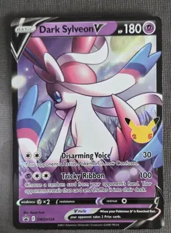 Dark Sylveon V SWSH134 Celebrations Promo Pokemon 25th Pokemon TCG blackstar NM - Image 1