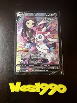 Pokemon TCG Sylveon V Sword & Shield Brilliant Stars TG14/TG30 Secret Rare NM - Image 2