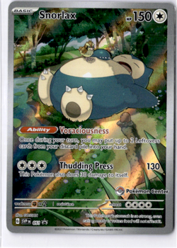 Snorlax - (Pokemon Center Exclusive) Promo Holo SV: Scarlet & Violet Promo Cards - Image 1