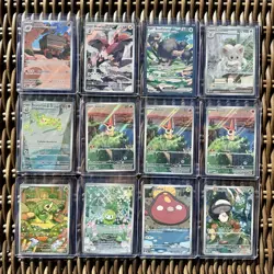 Pokemon Lot of 12 Illustration Rare’s Black Bolt White Flare - Image 1