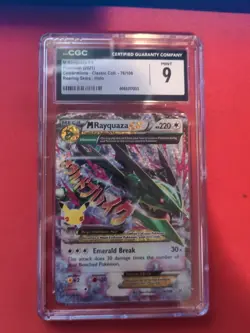 2021 Pokemon Celebrations Mega M Rayquaza EX 76/108 CGC 9 With Sub-Grades, Mint - Image 1