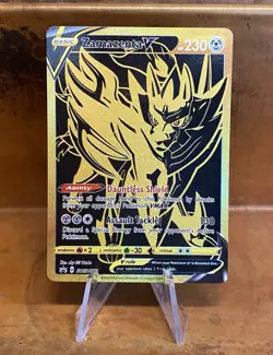 Zamazenta V SWSH077 Pokemon TCG Black Star Promo Black Gold NM/MINT - Image 1