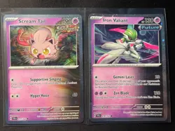 Pokemon TCG - Scream Tail & Iron Valiant 077/162 079/162 (Cosmos Holo) TF - Image 1