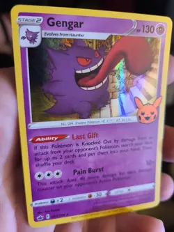 Gengar 057/198 Chilling Reign Holo Rare Pokemon TCG NEW Free Shipping Picachu st - Image 2