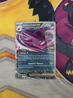 Team Rocket's Crobat ex 122/182 Double Rare Pokemon TCG Destined Rivals NM - Image 1