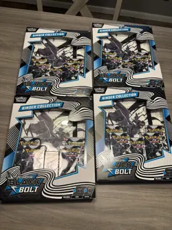4x Black Bolt Binder Collection New Sealed Pokemon 2025 Scarlet & Violet - Image 1