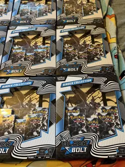 Pokemon Scarlet & Violet: Black Bolt Binder Collection Box Lot Of 12 - Image 4