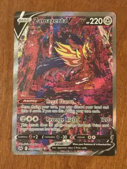 Pokemon TCG Zamazenta V GG54/GG70 Crown Zenith Alt Art Full Art Holo NM/M - Image 1