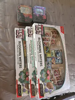 Pokemon TCG Scarlet & Violet 151 Blooming Waters Premium Collection Box Sealed - Image 1
