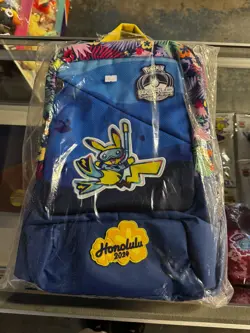 Pokemon Worlds 2024 Championships Exclusive Backpack Hawaii Honolulu New Sealed - Image 1