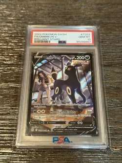 2022 Pokemon SWSH FA / Umbreon V Brilliant Stars PSA 10 - Image 1