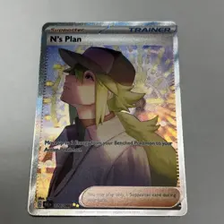 N's Plan 170/086 SIR Special Illustration Rare Black Bolt Pokemon TCG NM - Image 1