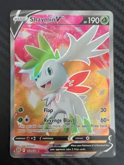 Pokemon TCG Shaymin V Sword & Shield: Brilliant Stars 152/172 Holo Ultra Rare NM - Image 1