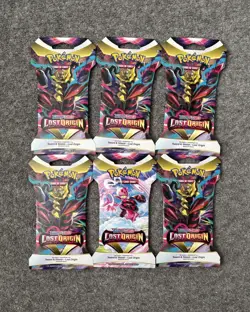 6 x Pokemon TCG Sword & Shield Lost Origin Booster Packs New Sealed | FREE P&P | - Image 1