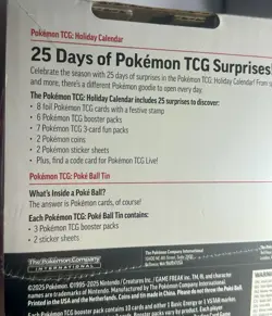 Pokemon TCG 2025 Holiday Calendar / Moon Ball Poke Ball Exclusive Bundle SEALED - Image 4
