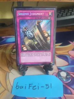 Yu-Gi-Oh! TCG Solemn Judgment LCJW-EN182 Secret Rare Unlimited Near Mint - Image 1