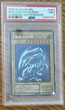 Yu-Gi-Oh! TCG Blue-Eyes White Dragon Japanese Legend of Blue Eyes LB-01 PSA9 - Image 1